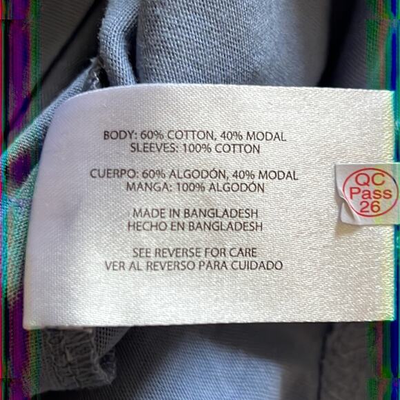 GAP Blue Eyelet Sleeve Knit Top Woman Size Small Short Sleeves Casual Pullover - Picture 9 of 10